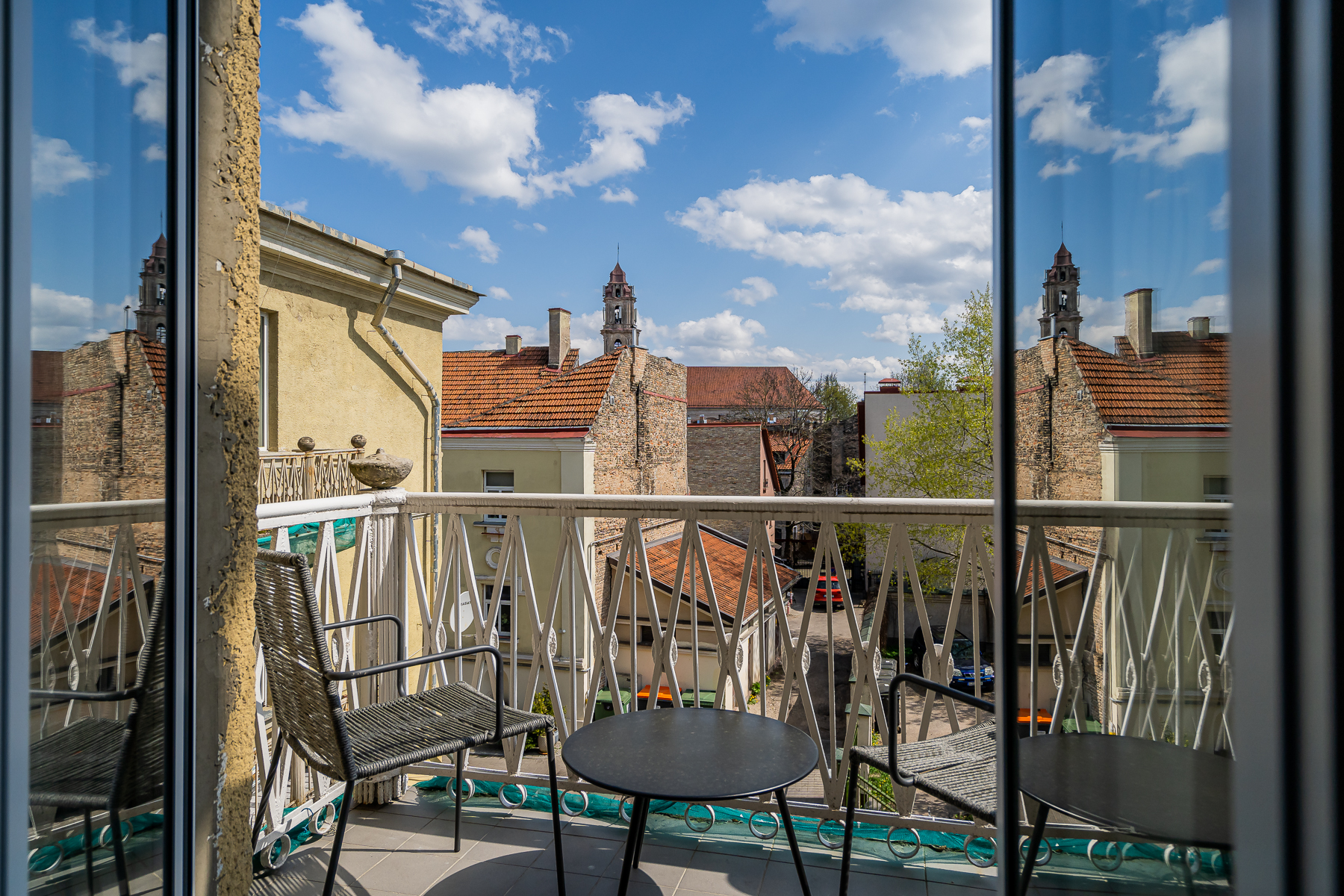 Vaizdas į Vilniaus senamiestį ir Rotušės aikštę