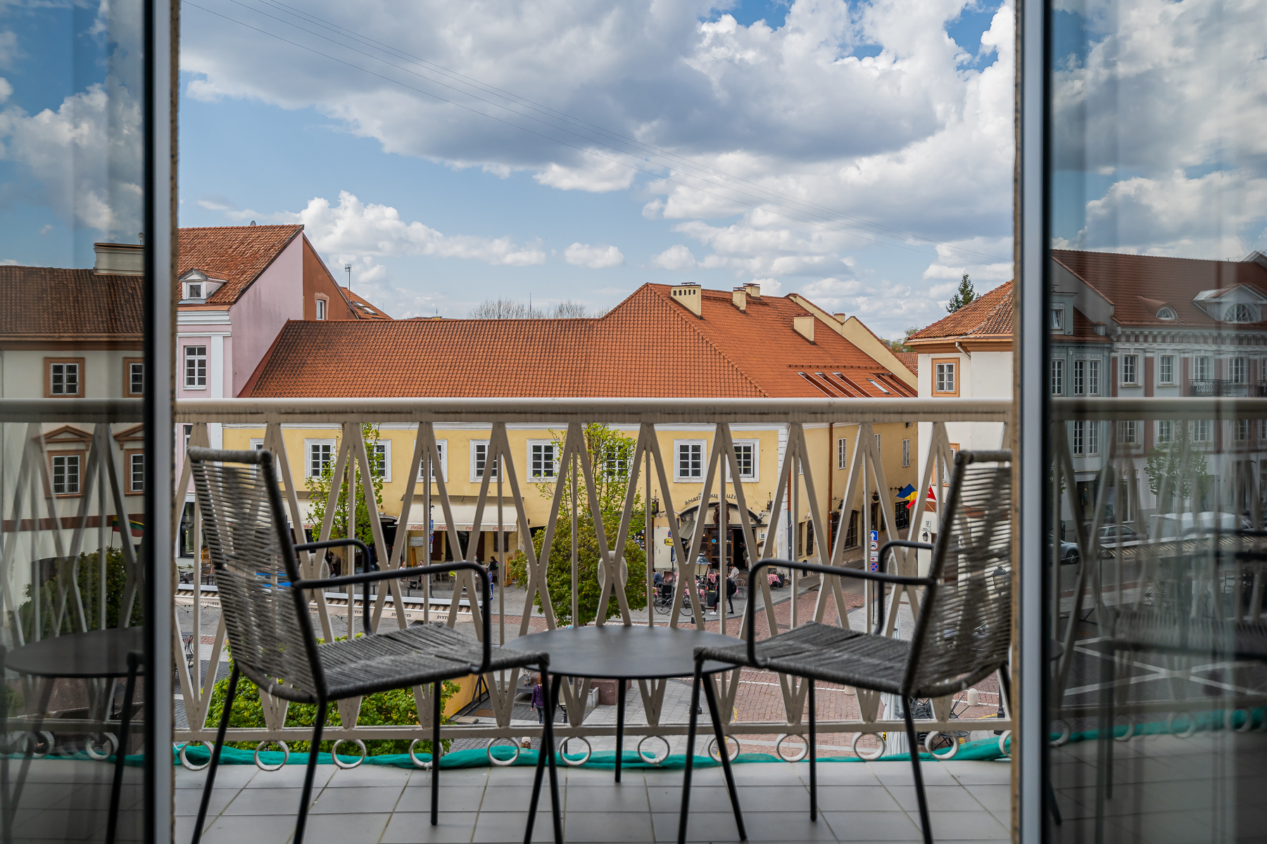 Vaizdas į Vilniaus senamiestį ir Rotušės aikštę