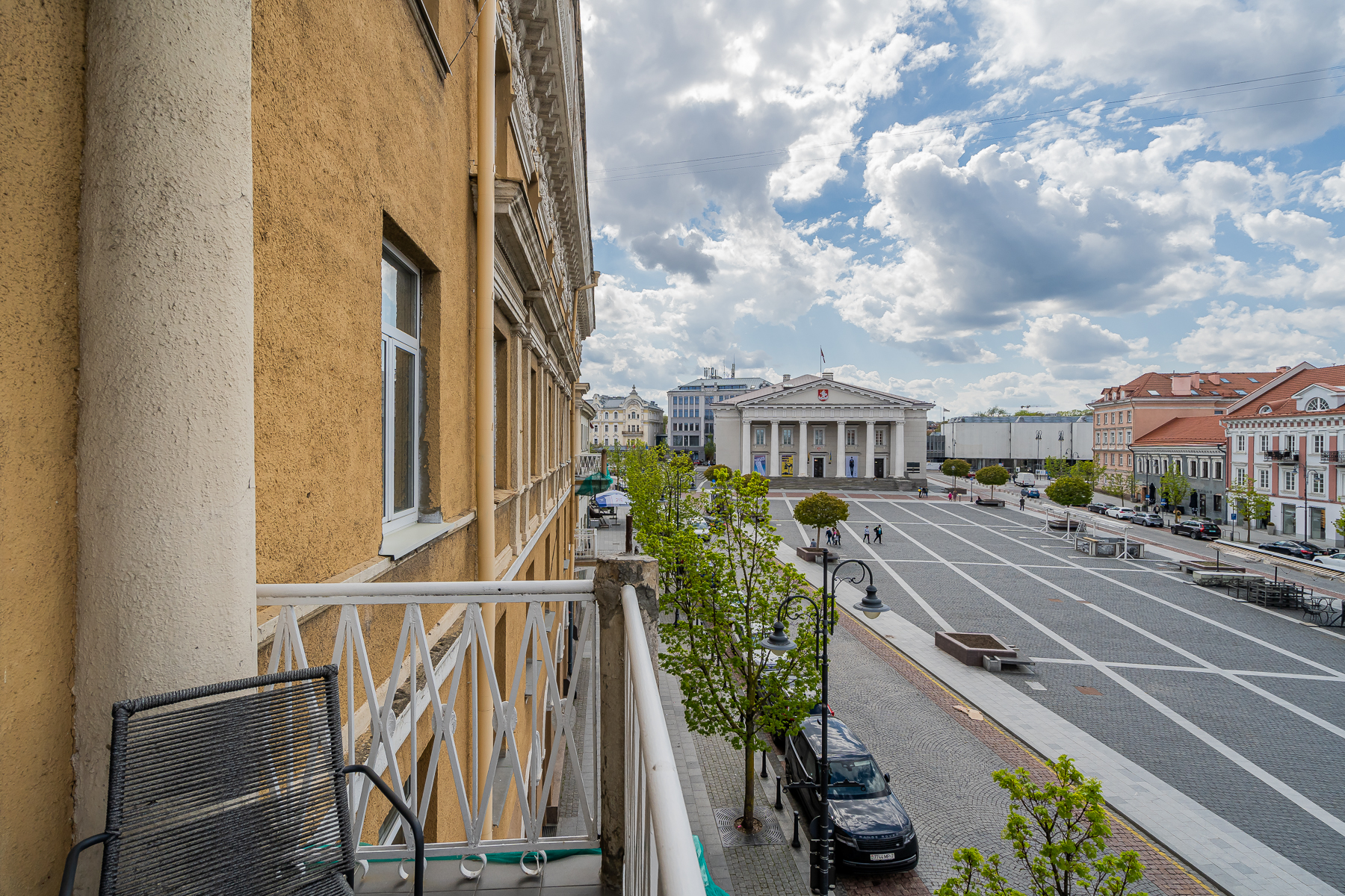 Vaizdas į Vilniaus senamiestį ir Rotušės aikštę