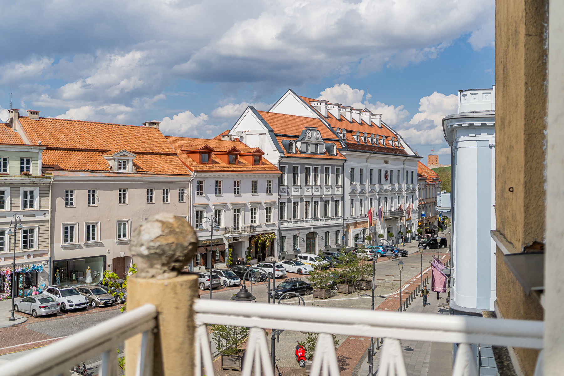 Vaizdas į Vilniaus senamiestį ir Rotušės aikštę