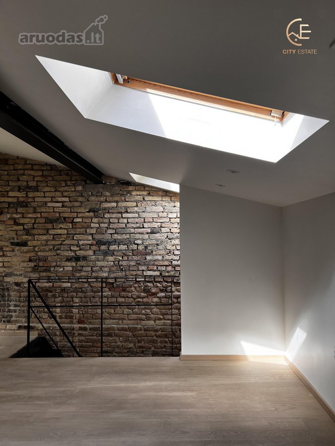 Premium įrengimo loft tipo buto interjeras Kaune